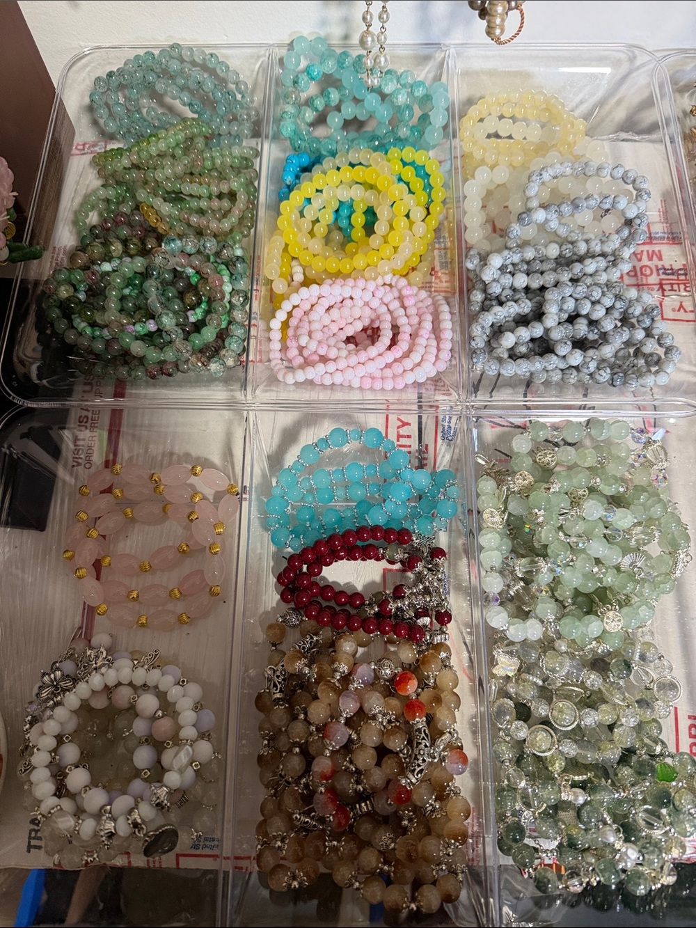 Multi-Color GLASS BEADS..- Assorted Gemstone’s •PRICE FOR TEN{🔟}